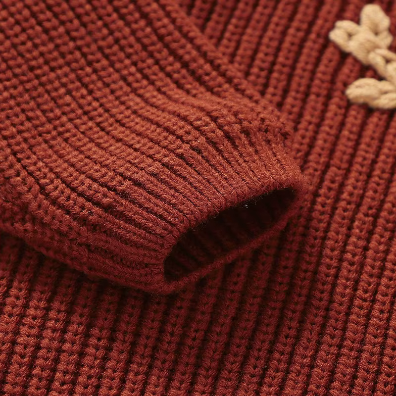 Jersey navideño con estampado de renos para bebé y niño en algodón - imagen 5