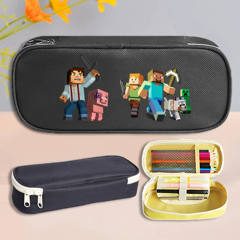 Minercrafted estuche escolar gran capacidad con estampado lúdico - imagen 4