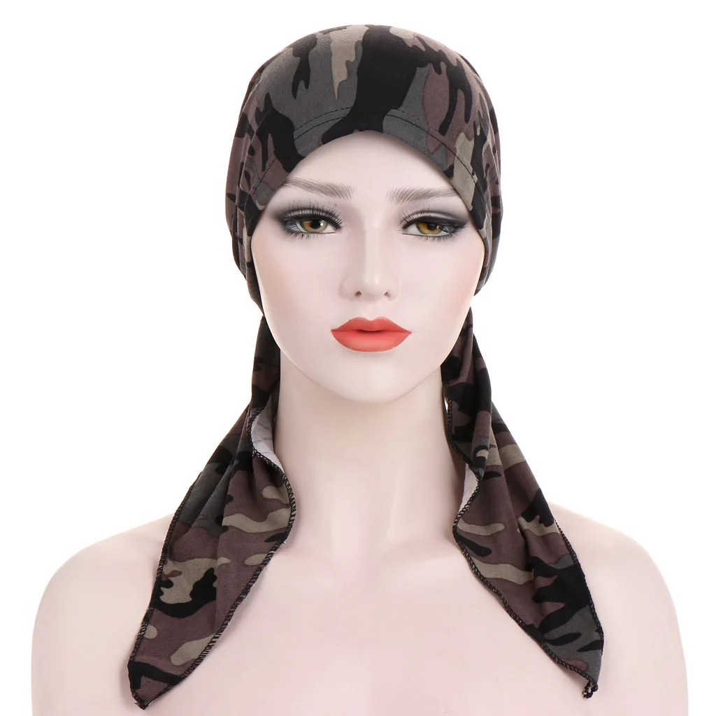 Gorro de otoño tipo turbante con caída natural