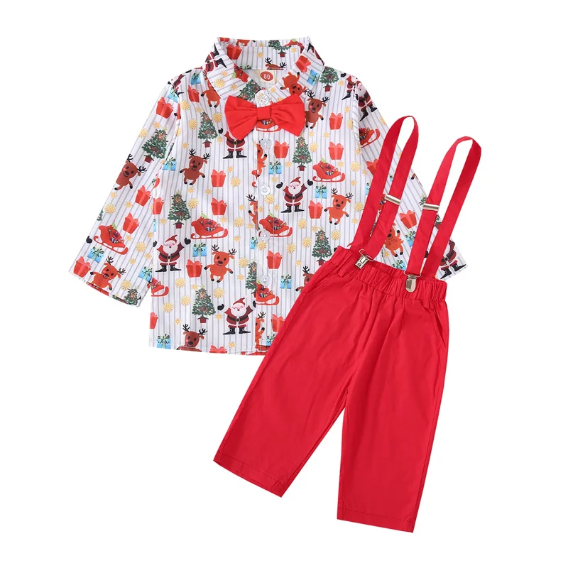 Traje de Navidad para niños – conjunto de manga larga - imagen 2