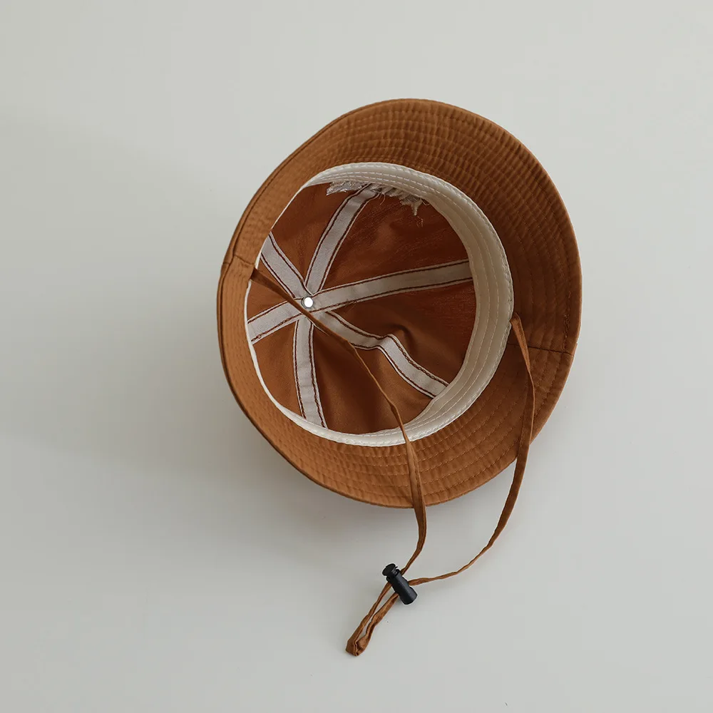 Sombrero de cubo infantil con letras y estilo panamá para el sol - imagen 4