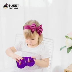 Diadema de terciopelo con lazo suave para bebé y niñas - accesorio