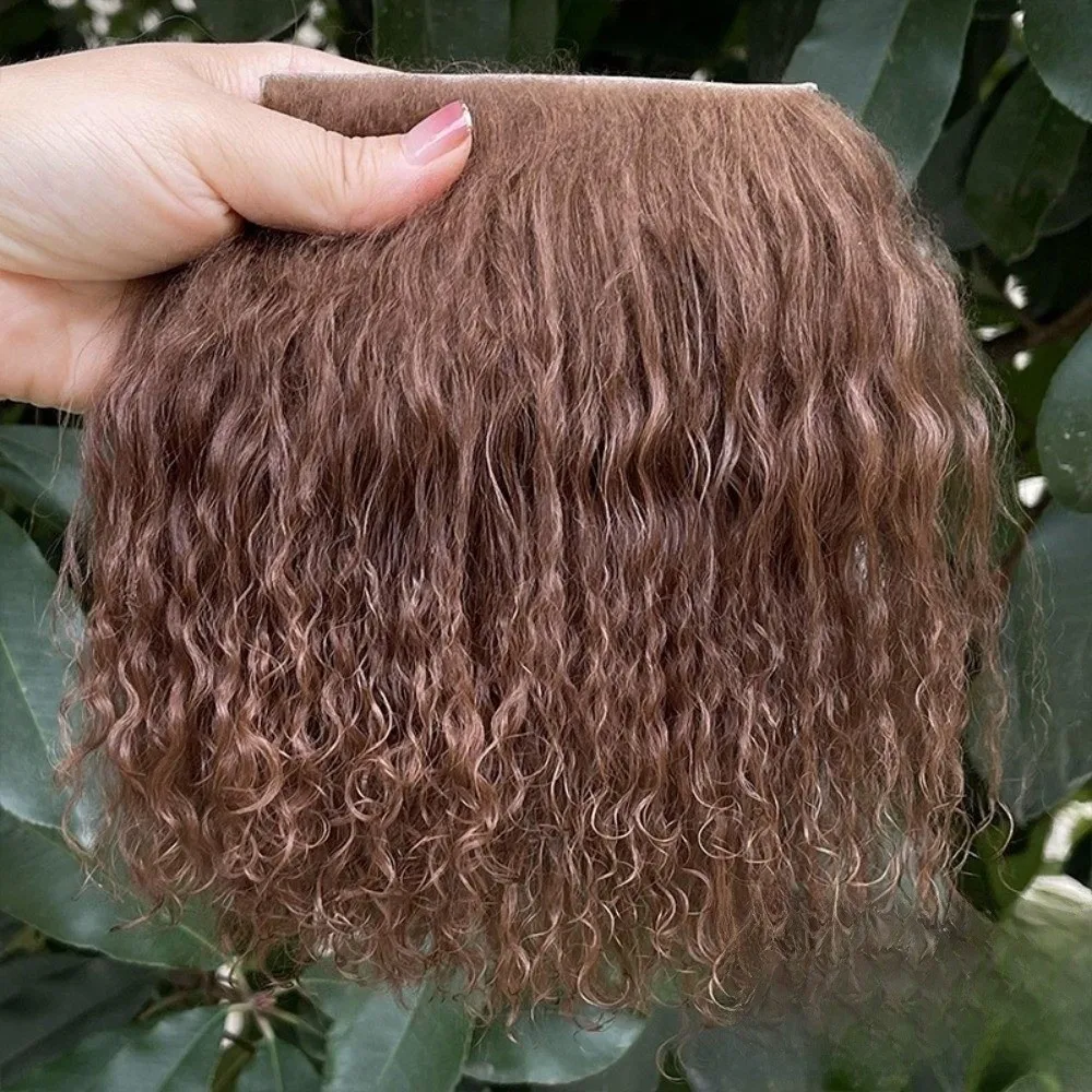 Extensiones rizadas en piel de oveja para BJD y pelucas - imagen 5