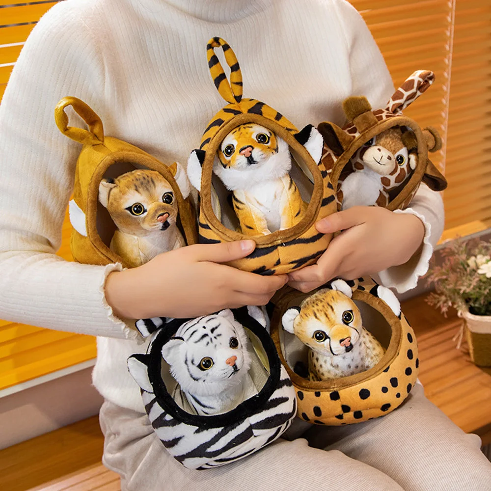 Peluche realista de tigre para bebé, suave y tierno - imagen 2