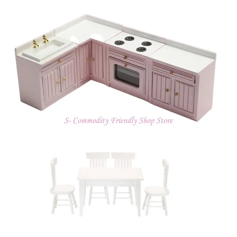 Mueble de juguete de madera para cocina con fregadero - imagen 4