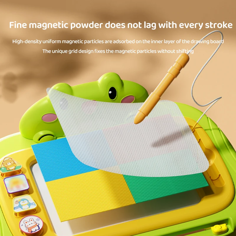 Pizarra magnética para niños borrable con soporte para dibujo - imagen 4