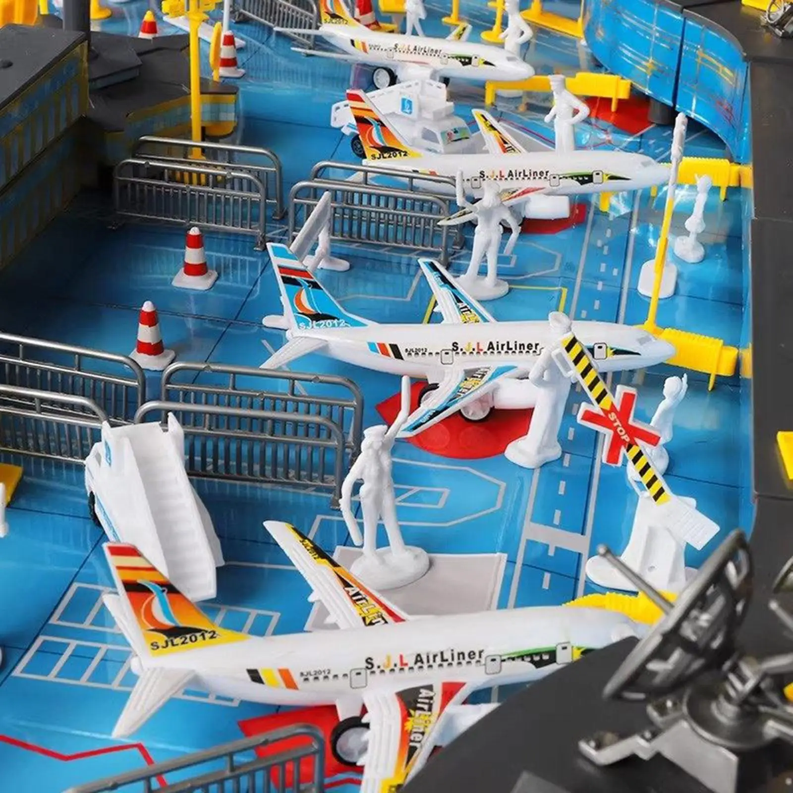 Juego de aviones de plástico con aeropuerto desmontable educativo - imagen 5