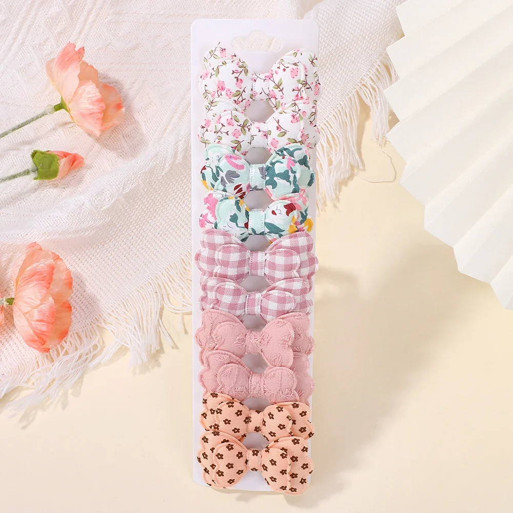 Lazos para el pelo estampados hechos a mano para niña - imagen 3