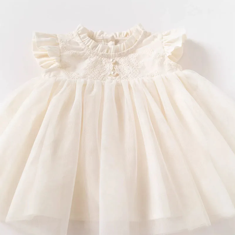 Vestido de verano sin mangas para bebé niña – Princesa en malla - imagen 4