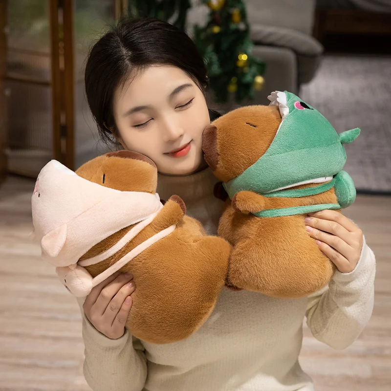 Peluche de capibara suave tipo cosplay para regalo infantil