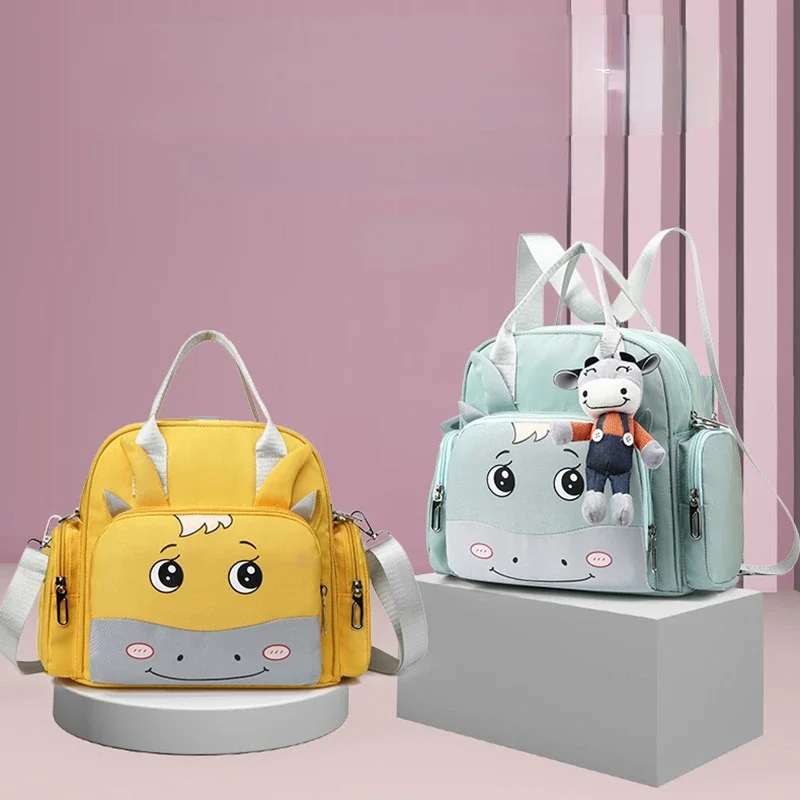 Mochila maternal multifunción con estampado infantil - imagen 5