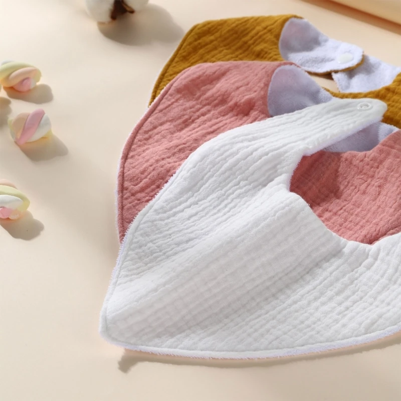 Baberos de algodón lavables para bebé – Prácticos y suaves - imagen 3