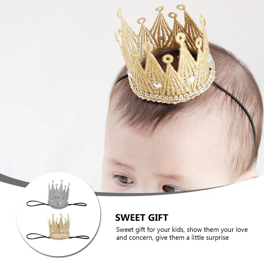 Diademas con corona para bebé recién nacido – Suaves para fotos - imagen 5