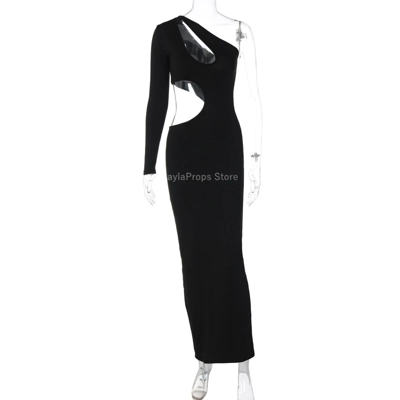 Vestido de maternidad elegante con hombros descubiertos y calado - imagen 2