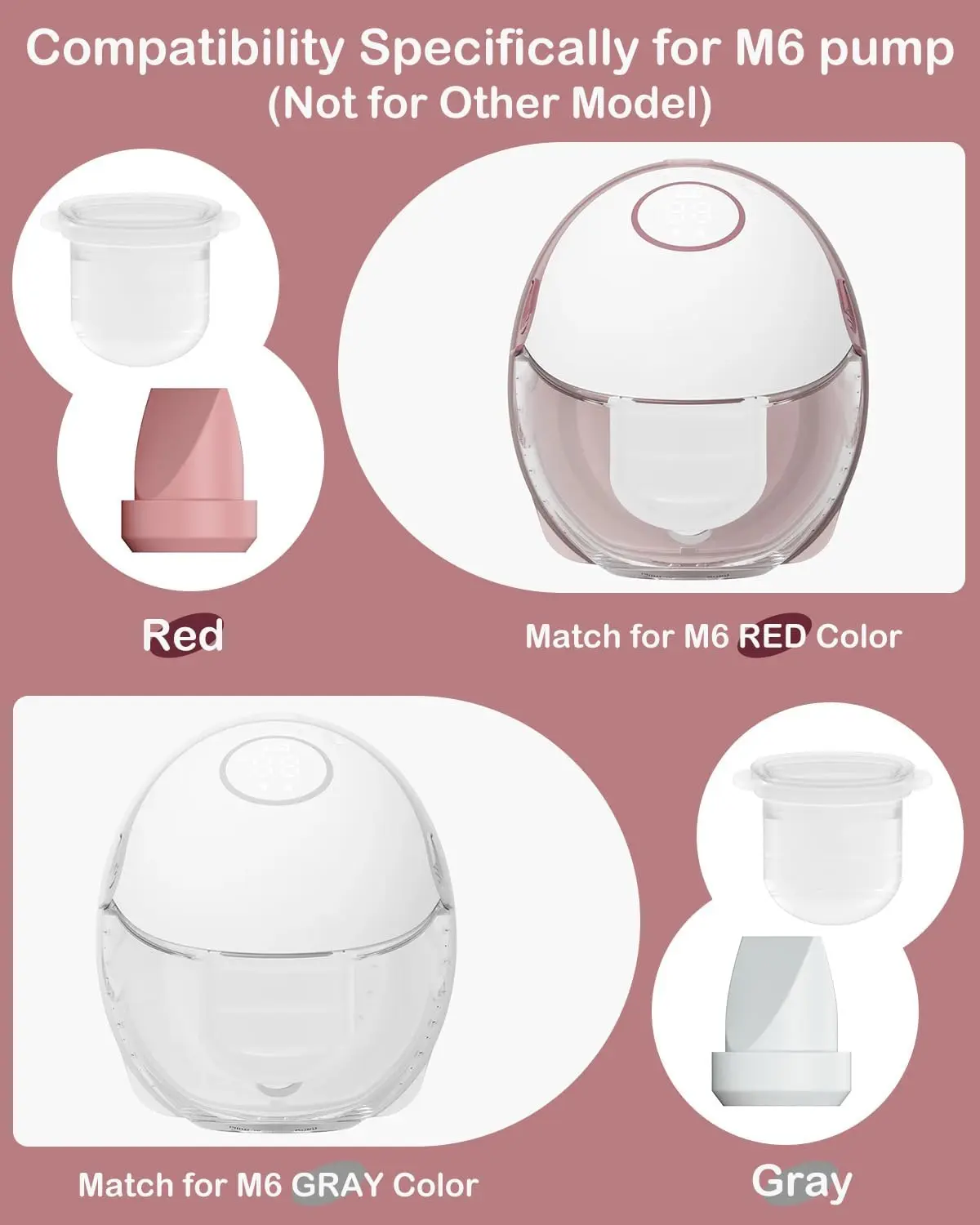 Repuestos para extractor de leche Momcozy – válvula y diafragmas - imagen 2