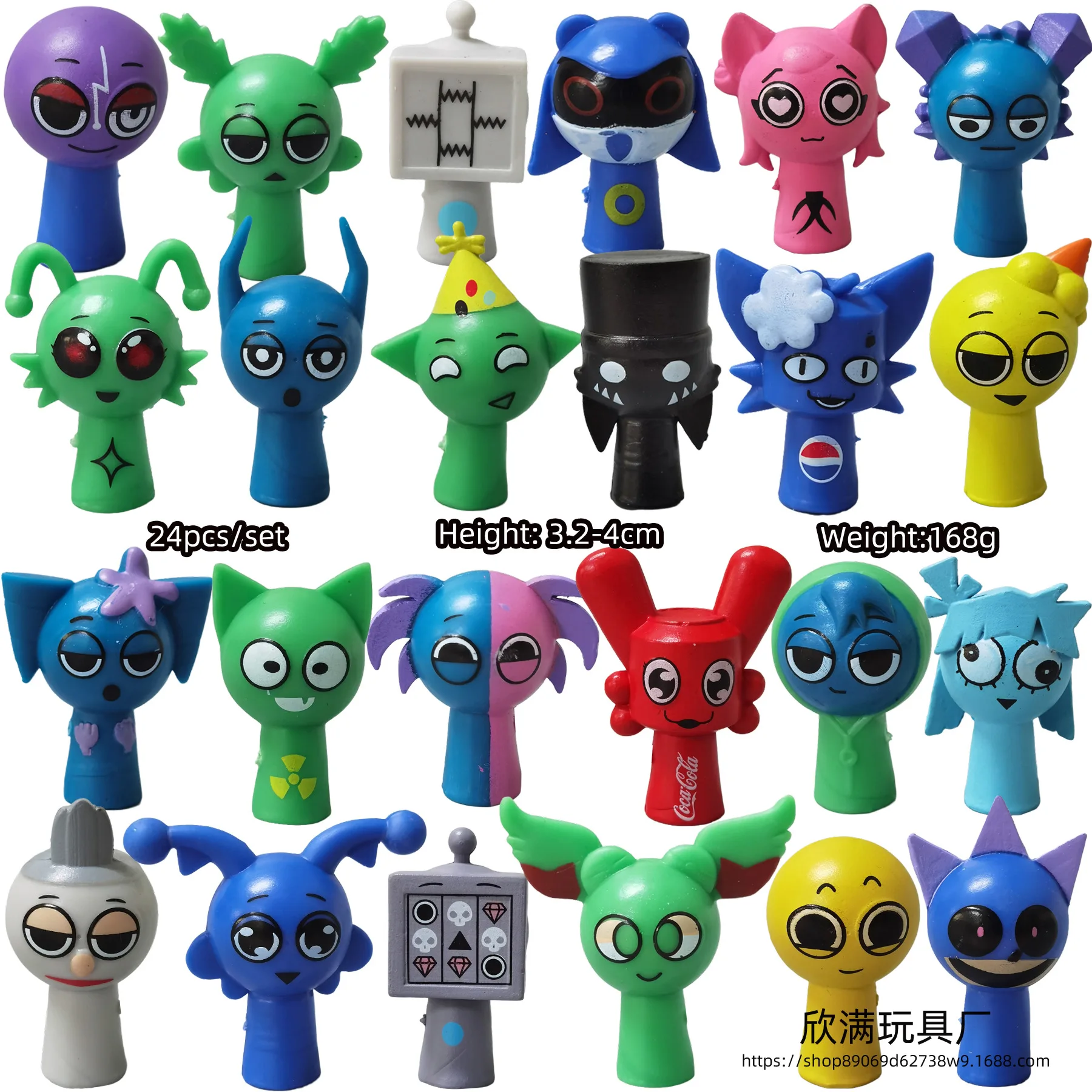 Figura de acción Mini Sprunki Wenda coleccionable para fans - imagen 5