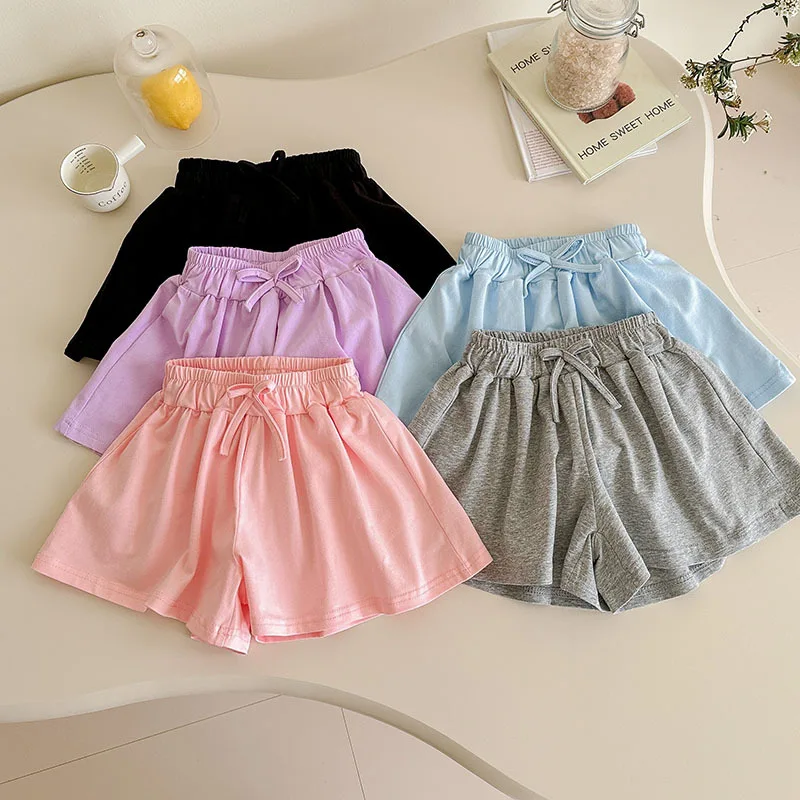 Pantalones cortos de algodón para bebé con corte holgado