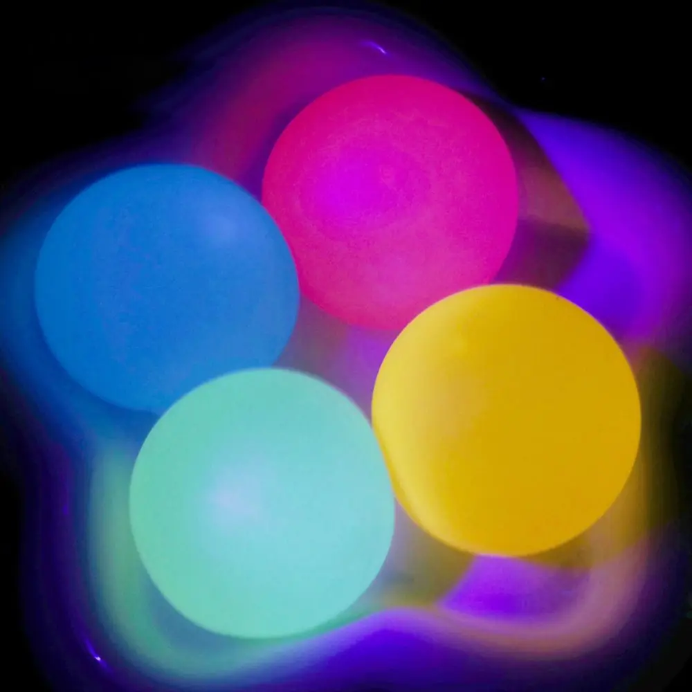 Bolas antiestrés luminosas para apretar, rebote lento, suave - imagen 3