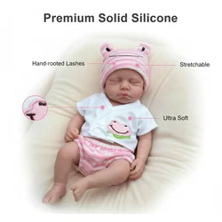 Muñeca reborn realista de silicona flexible RebornLoulou