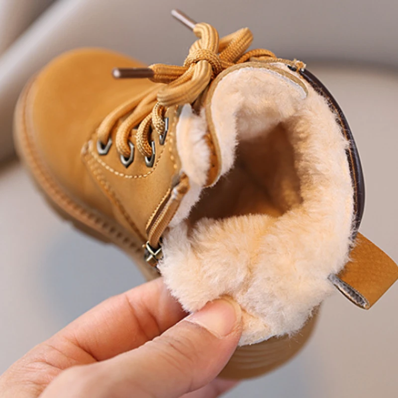 Botas de nieve de invierno con forro de peluche antideslizantes - imagen 2