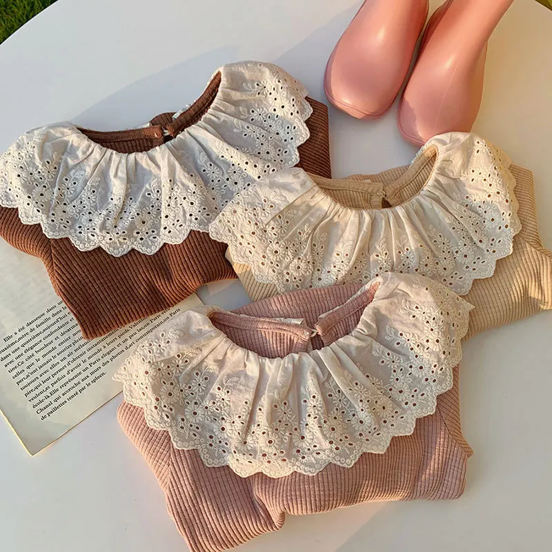 Camiseta de punto con volantes para niña – Otoño Invierno - imagen 2