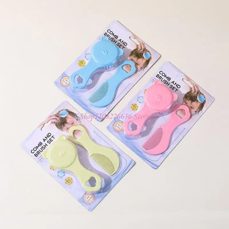 Juego de cepillos infantiles con mango plástico suave y oso - imagen 3
