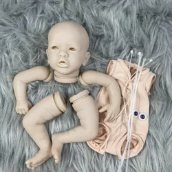 Kit muñeca recién nacida de vinilo sin pintar, 19 pulgadas