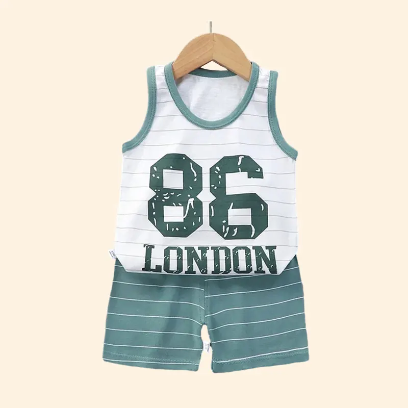 Conjunto veraniego para bebé con chaleco y pantalón corto cómodo - imagen 4
