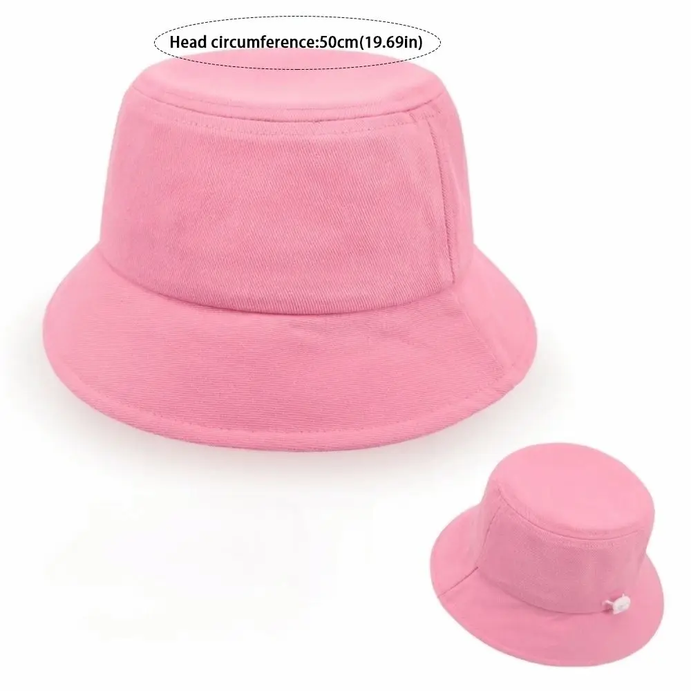 Sombrero de pescador infantil color sólido con visera