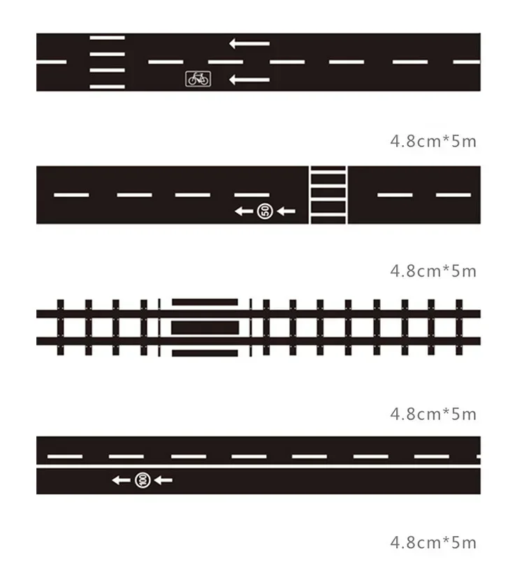 Cinta Washi de papel suave con diseño de tren para manualidades - imagen 2