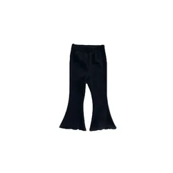 Pantalones de punto campanela color caramelo para niños