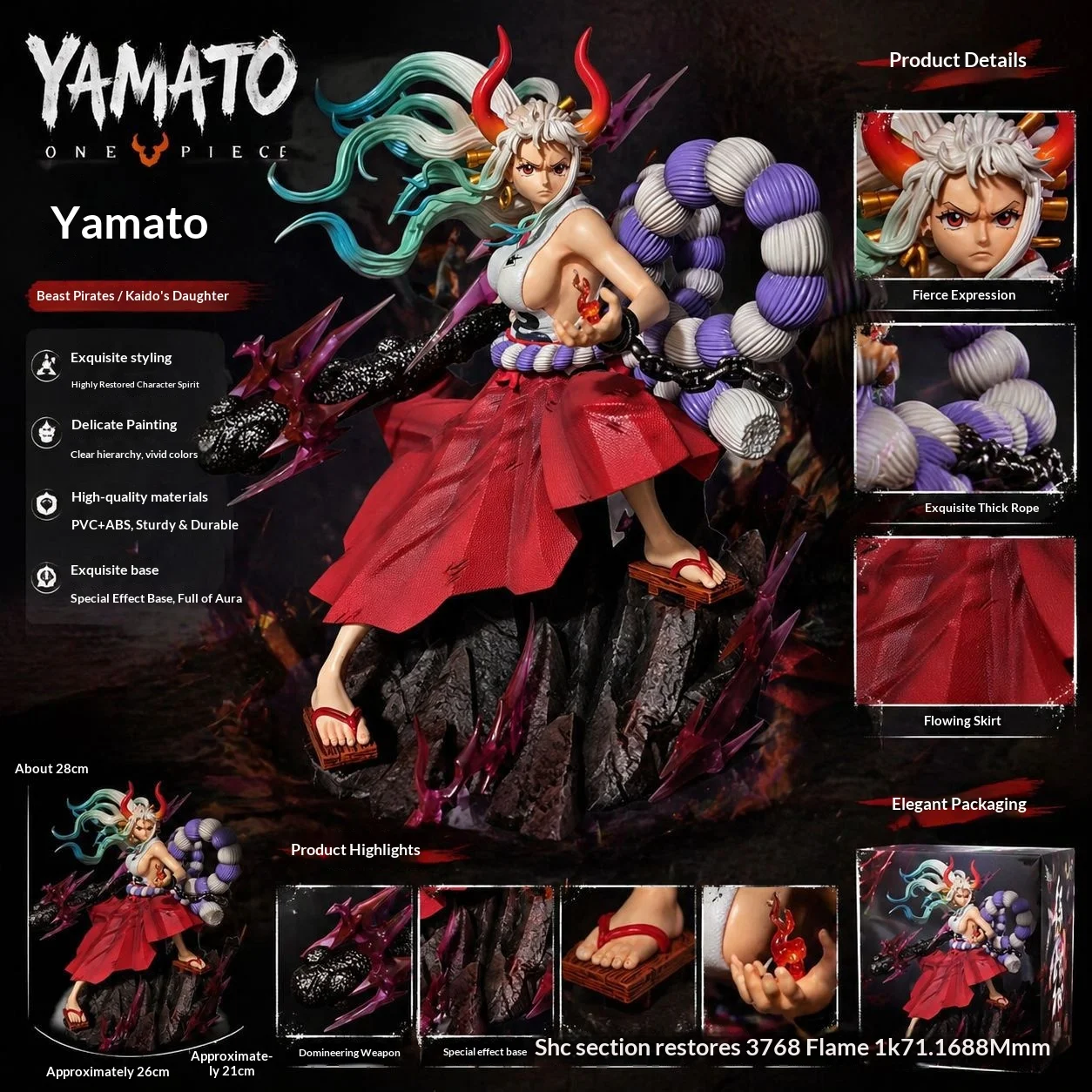 Figura coleccionable Yamato con kimono de anime para exposición - imagen 5