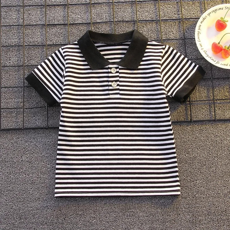 Conjunto verano bebé: camiseta a rayas y shorts - imagen 4
