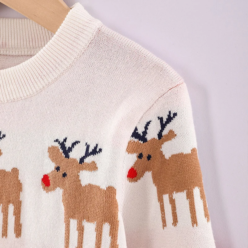 Suéter navideño infantil con ciervos – Otoño Invierno para niños - imagen 5