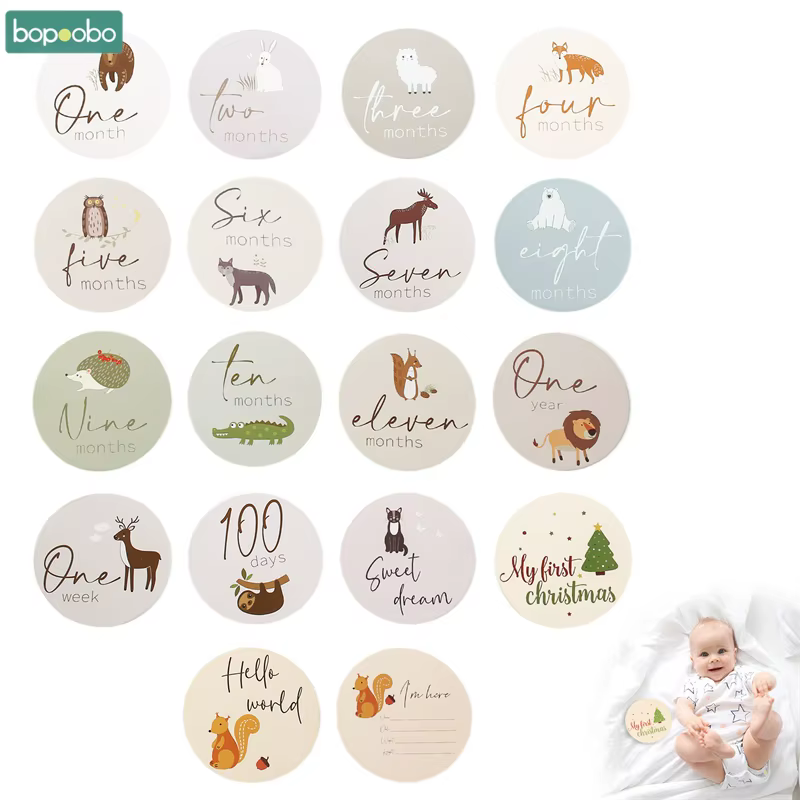 Tarjetas de papel para bebé primer año – Recuerdo y fotografía