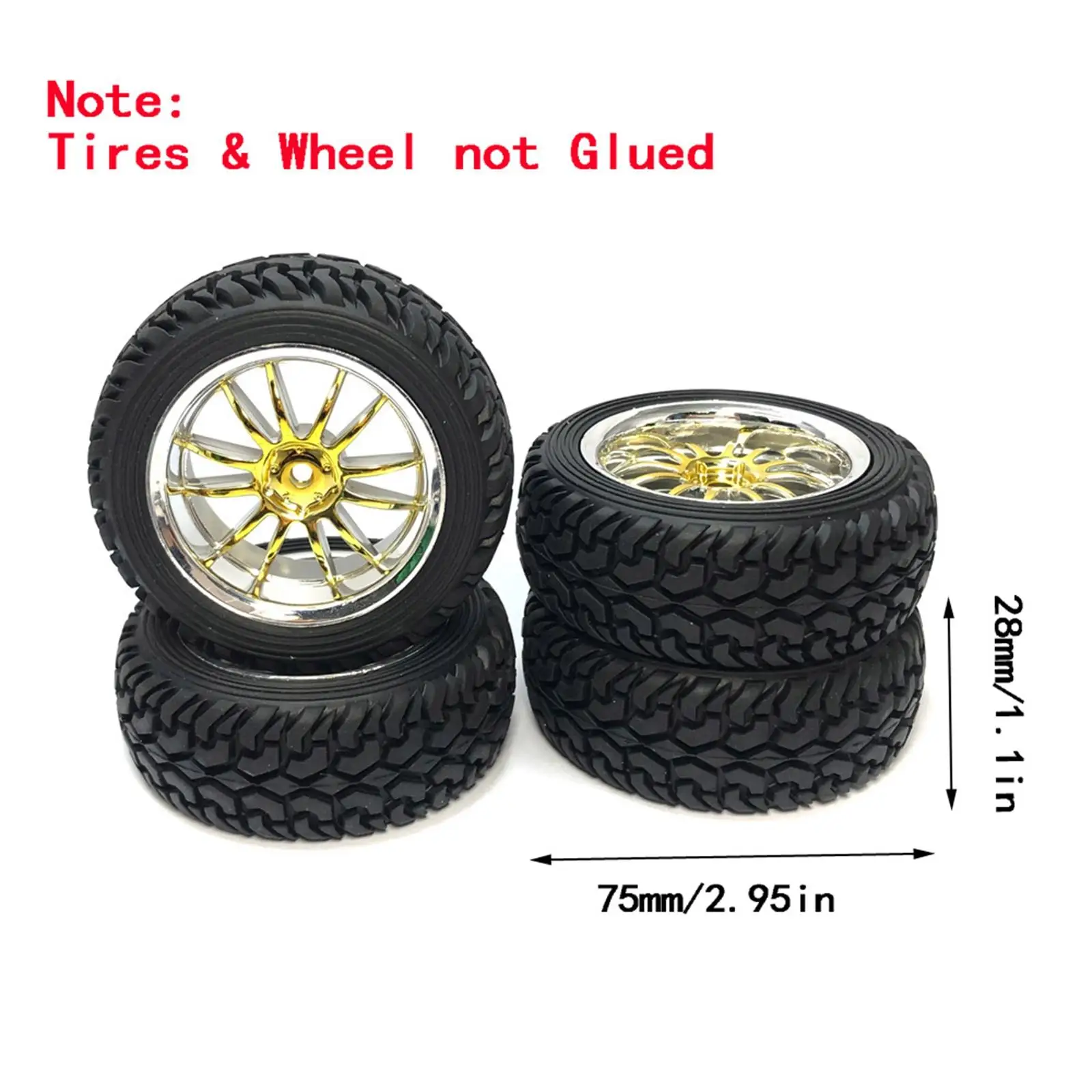 Neumáticos de goma RC para derrape 1:10, desgaste resistente - imagen 2