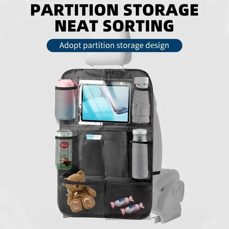 Organizador Simple para asiento trasero – Bolsa antipatadas para niños - imagen 4