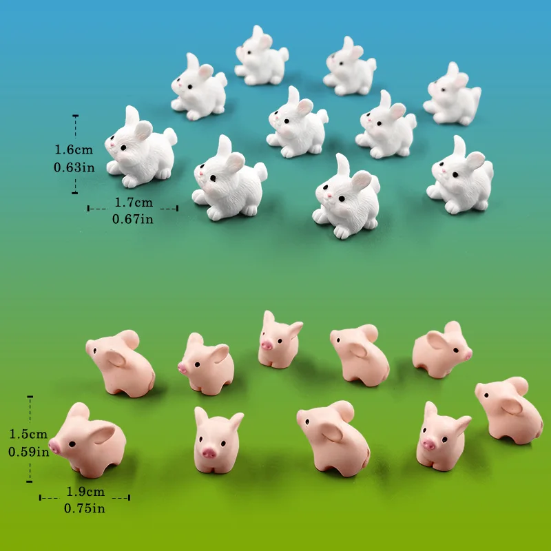Miniaturas de animales para jardín de hadas infantil - imagen 5