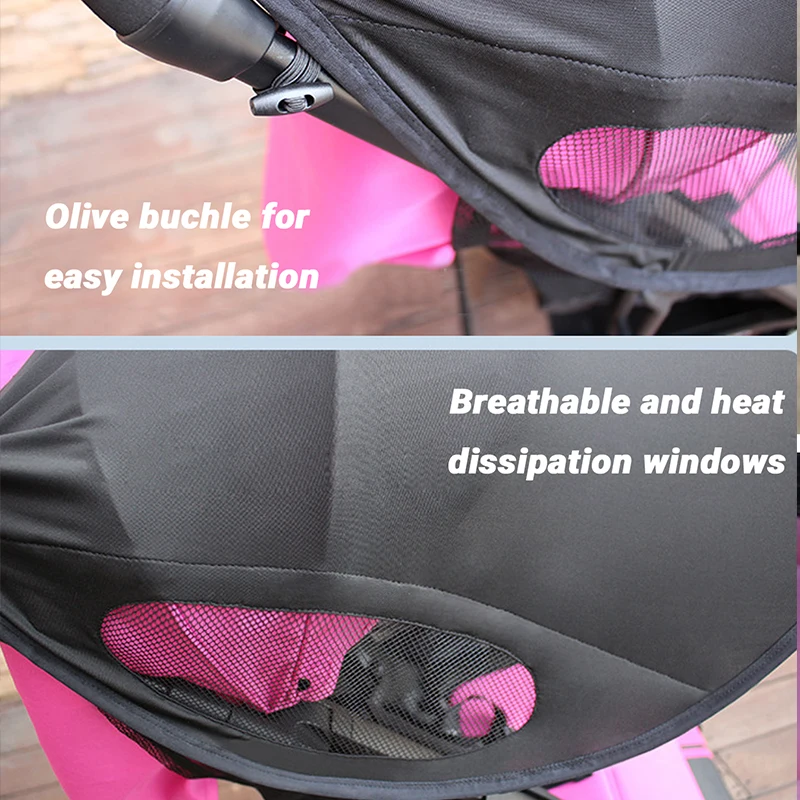 Parasol UV universal para cochecito con visera solar - imagen 4