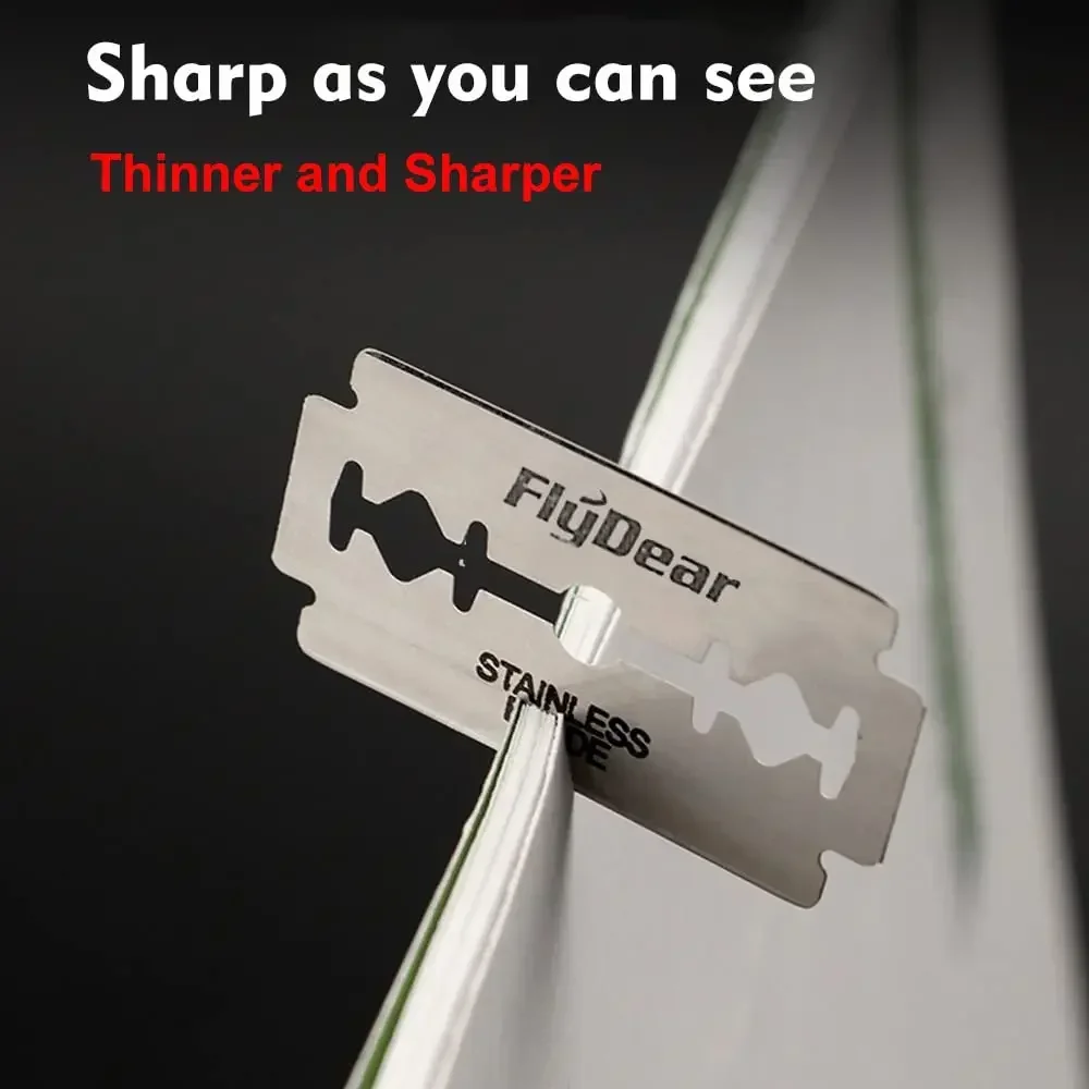 Navaja de afeitar doble filo de acero inoxidable para barbería - imagen 4