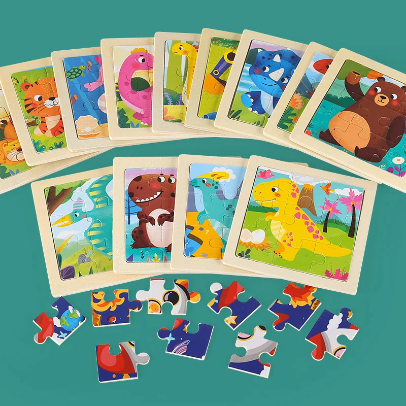 Montessori Rompecabezas de madera – Dinosaurios en 3D para niños - imagen 4