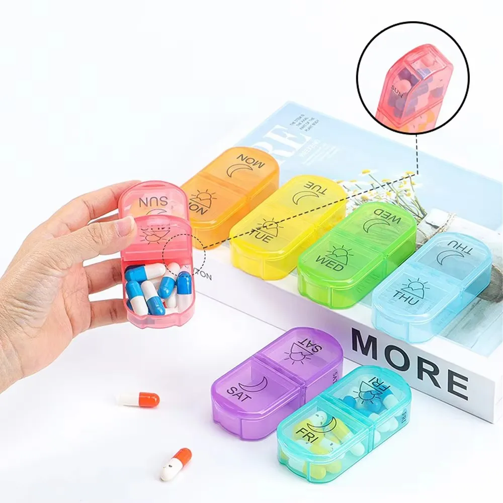 Pastillero semanal infantil de cuero – 7 compartimentos AM/PM - imagen 5