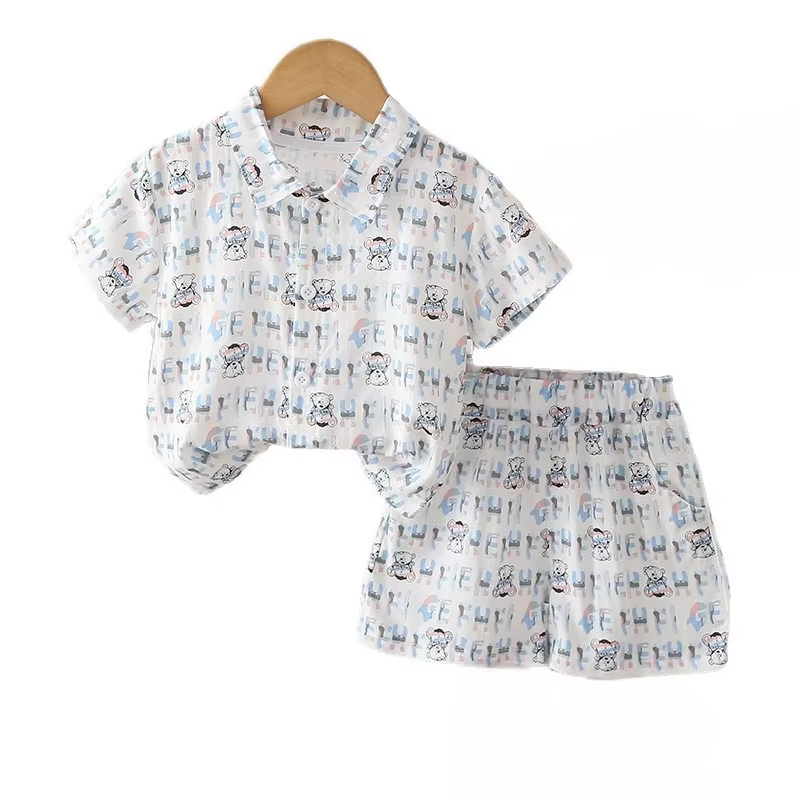 Conjunto verano infantil camisa y shorts informales - imagen 5