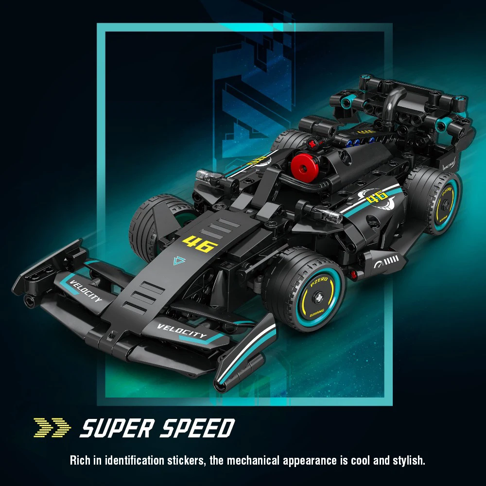 Coche RC deportivo con bloques de construcción y control remoto - imagen 2