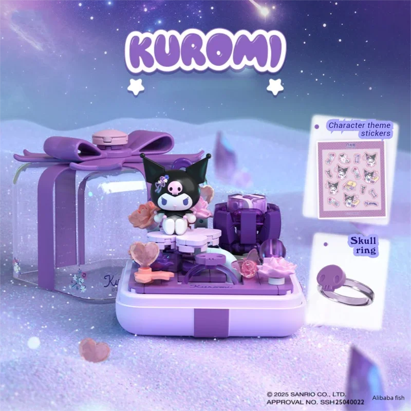 Caja sorpresa Sanrio de construcción acrílica con Hello Kitty y Kuromi - imagen 5