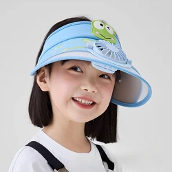 Gorra infantil con ventilador USB – Protección solar y frescura