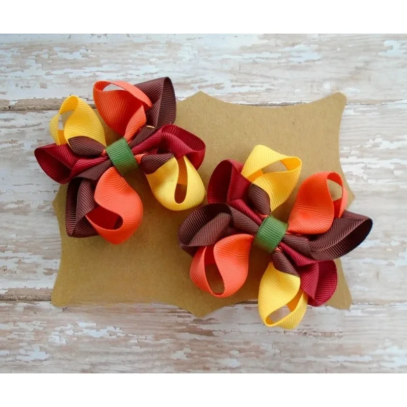 Lazos para el pelo con corazón rojo y rosa niñas - imagen 5