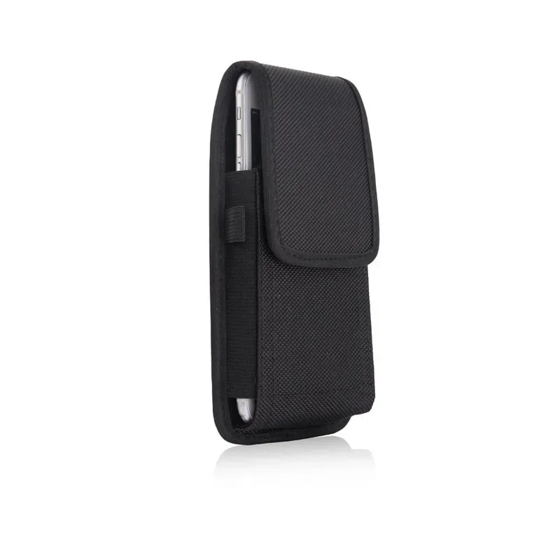 Funda móvil vertical con clip para cinturón y tarjetero