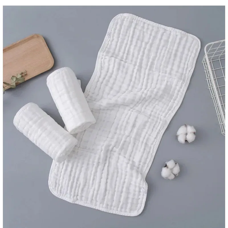 Toalla de gasa suave para bebé, absorción de saliva y algodón