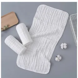 Toalla de gasa suave para bebé, absorción de saliva y algodón